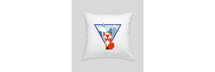 Mountain fox cushion