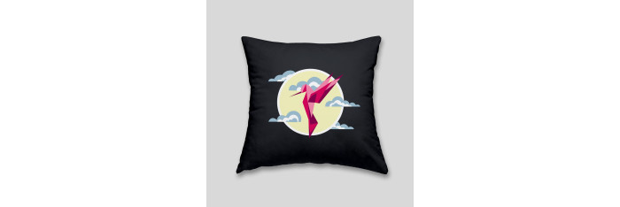 Hummingbird cushion