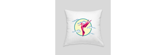 Hummingbird cushion