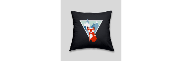 Mountain fox cushion